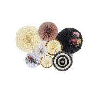 8st Pappersrosetter vintage