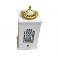 Rökelse brännare vit